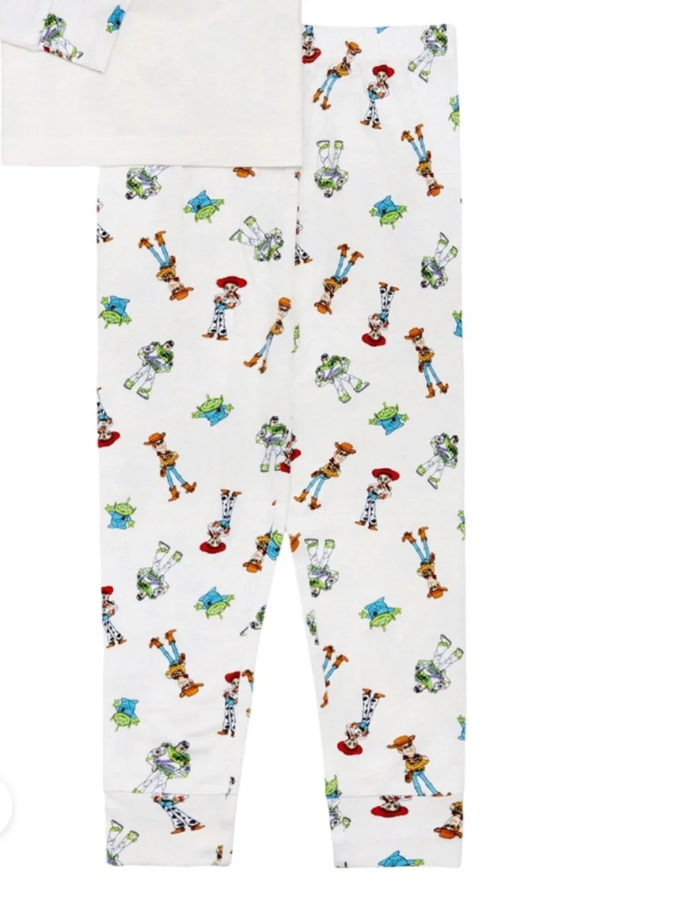 Toy Story Gang White 2 PC Unisex Pajama Set 5T NWT